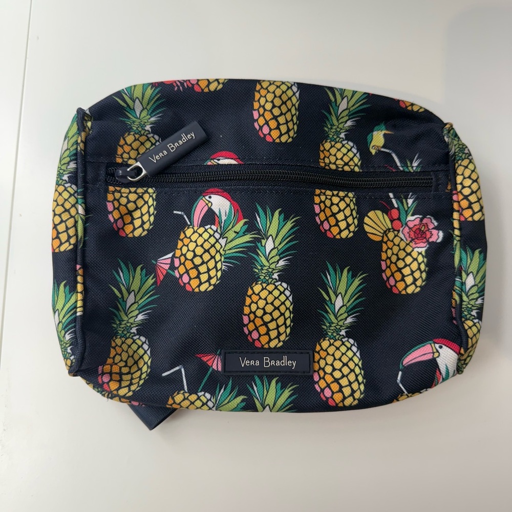Vera Bradley Lighten Up Belt Bag | Toucan Party Pattern, Pineapples, Navy Blue